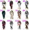 Mode Kvinnor Plaid Triangle Mesh Tassel Plaid Scarf Plaid Winter Scarf Blanket W011