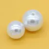 3-40mm Acrilico Rotondo Bianco Perla Fascino Distanziatore Perline Allentate Creazione di Gioielli Craft Grament Vestiti Copricapo Scarpe Borsa Cappello Decorazione