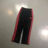 Awge x iğneler pantolon erkek kadınlar rahat awge x iğneler eşofman 19ss dar kadife kelebek nakış pantolonlar 20