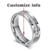 Bling Cubic Zirconia Wedding Band Rings Free Engraving Record Name Date Love Info Never Fade Stainless Steel Love Alliance Gift