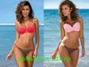 Barato 2024 Plus Big Women's Bikini Define Swimwear Cintura Alta Três Peças Maiôs Banheira Terno Sexy Flexível Elegante Triângulo Sexy Esportes