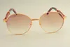 2019 new round frame sunglasses 19900692 sunglasses retro fashion sun visor natural color wooden temple sunglasses5913558
