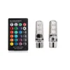 2pcs/pair T10 5050 Remote Control Car Led Bulb 6 Smd Multicolor W5w 501 Side Light Bulbs Free Shipping via DHL