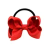 Mädchen Gummibänder Tiara Satin Ribbon Haar Bogen Baby Elastic Hair Band Seilrunchies Ponytail Kopfschmuck Kinder Mädchen Hair Access1361462