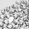 300pcs 8 13 mm Crystal AB Drop Rhinestones Applique Mieszanie Kolor Kryształy Kamienie Akrylowe koraliki warstwa do majsterkowania CZYTNIK ZZ762235H