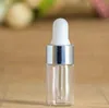 クリアドロッパー1ml 2ml 3mlミニガラス瓶エッセンシャルオイルディスプレイバイアル小血清香水ブラウンサンプル容器