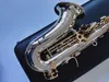 Kampanjer Nya Japan Soprano Saxophone B Tune Nickel Plated SC-9937 Musikinstrument Gratis frakt