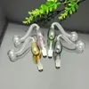Rookpijp mini -waterpijpglazels kleurrijke metalen vorm 10 mm grote gekleurde perzik hart glazen pot