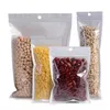 White Resealable Plastic Zipper Bags Smell Proof Pouch for Coffee Tea Cookie Food Storage Wrap Bag