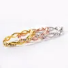 S997 Hot Moda Biżuteria Damska Prosty Twist Ring Copper Diamond Bridal Ring