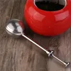 Ny Tea Infuser Rostfritt Stål Tekanna TeasTrainer Ball Shape Push Style Teinfuser Mesh Filter Reusable Metal Tool Tillbehör