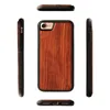 Luxe Retro Wood + Soft Rubber Telefoon Case voor iPhone 7 8 6 S Plus XS MAX XR Anti-Knock Mobile Cover Echte Houten Bamboe Cellphone Case