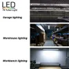 T8 LED Tube Light Bulb,4FT 22W 28W,G13 Bi-Pin,T8 T10 T12 Fluorescent Lighting Bulbs Replacement,Ballast Bypass,Double Ended Power,Clear Cover,4 Foot Shop Lights