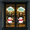 Kerstmissneeuwman Sneeuwvlok Glas Windows Verwijder stickers