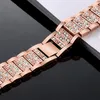 Luxury watchband Straps For Apple Watch Ultra 49mm band 41mm 45mm 44mm 40mm 38mm 42mm women Diamonds iwatch series 8 7 6 SE 5 4 3 2 1 wrist bracelet stainless steel