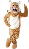 2019 Nova Profissão Wildcat Bobcat Mascot Costumes Halloween Cartoon Adulto Tamanho Cinza Tigre Fantasia Vestido de Festa Frete Grátis