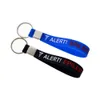 50PCS Alert Epilepsy Silicone Rubber Bracelet Keychain Carry This Message As A Reminder in Daily Life