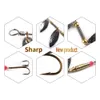 HENGJIA Richiamo di pesca 9.8cm 10g Doppio paillettes Spinner Cucchiaio Attrezzatura da pesca Metallo duro Artificiale realistico Spinnerbait