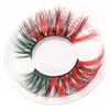 Couleur 3D vison cils entier naturel long individuel épais moelleux maquillage coloré faux cils extension de cils 7354604