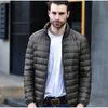 Men's Down Parkas Dhfinery Men Jaqueta de inverno Ultra Light White Duck Jackets Casual Portable Casual para plus size m -5xl1 phin22