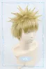 134 meu herói academia bakugou katsuki short linho loiro wig cosplay