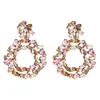 crystal drop earrings for women 2019 big colorful statement earrings large rhinestone earings bold Fashion Jewellery326i