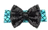 Baby Girls Sequins Bow Headbands Barn Glitter Metallic Mermaid Headband Spädbarn Headwraps Barn Barnbåge Hår Tillbehör Hårband Ezyq170