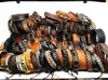 100 pièces bracelet en cuir hommes véritable vintage punk rock rétro bracelet pour femmes couple pulsera hombre gros lots en vrac