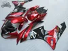 Kawasaki Ninja ZX-6R 2009のためのABSプラスチックオートバイフェアリングキット2009年2011年2011年赤い黒ロードレース中国のフェアリングセットZX-6R ZX636 09-12