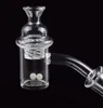 Novo Design 4 milímetros Limpar Bottom Quartz Banger com giro Carb Cap Terp pérola 10 milímetros 14 milímetros 18 milímetros Feminino Masculino Quartz prego 45 de 90 graus