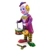 Giocattolo di vento retrò in stagno cartone animato NB, tamburo per clown, stile nostalgico, ornamento individuale, regali di compleanno per bambini, collezionismo, ms363, 2-2