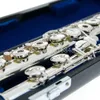 Muramatsu GX-III High Quality C Tune 16 Keys Holes Open Flute Silver Plated New Musical Instrument E Key Flute with Case Free Shipping