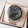 Luxury Swiss Gold Watch Mens Designer Watches rostfritt st￥l Montre de Luxe Milit￤r armbandsur Life Waterproof Chronograph205n