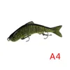 25 cm multi-fogade stora havsfiske lockar stora bete swimbait bass norra gädda musky livliknande krok röd svans 3d öga t2 t191020