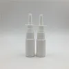 100sets Бесплатная доставка 15мл Пустой белый ПЭТ Pharmaceutical Носовые Распылитель Refillable Spray Bottle