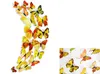Wall stickers 3D PVC butterfly wedding and home decorations suit for outdoor/garden/balcony OPP package one set 12 pcs