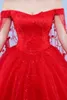 Vestidos de noiva feitos personalizados 2020 Novo vestido de noiva romântica vermelha plus size sweetheart Princesa vestido bordado vestido de novia4402739