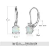 Mode Hohe Qualität Baumeln 925 Sterling Silber Weiß Synthetische Opal Design Ohrring Großhandel aus China Fabrik Bulk Artikel Schmuck