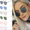 Gros-Mode 2019 Polygonale Femmes Lunettes De Soleil Hommes Lunettes Lady Luxe tro Métal Cadre Miroir Lunettes De Soleil