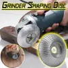 Grinder Shaping Disc Wooden Grinding Wheel Wood Tungsten Carbide Grinding Wheel Sanding Carving Tool Abrasive Disc for Angle Grinder