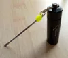 Súper 3,6 cm/5,7 cm/6 cm de altura Dispensador de rapé de vidrio de plástico Bullet Rocket Snorter Snuff con Metal Scrapper Pastillero Contenedor Cuchara Earpick