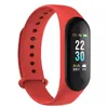 M3 Plus Smart Breyband Bracelet Bransoletka Fitness Big Touch Screen Przypomnienie tętna Tracker Smart Band Watch dla Androida iOS2797554