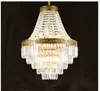 Illuminazione moderna Impero francese Ottone Oro Lampadario di cristallo Bronzo Lampadari Illuminazione Lampadari moderni Luce + spedizione gratuita!