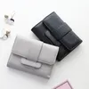Orginal Women 's Rfid Blocking Leather Wallets 소형 컴팩트 바이 폴드 지퍼 포켓 지갑 카드 케이스 ID 창