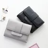 Originele Dames RFID Blokkeren Lederen Portefeuilles Kleine Compact Bi-Fold Rits Pocket Wallet Card Case Portemonnee met ID-venster