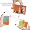 カードポケットの普遍的な3mのステッカーバック電話カードスロットレザーポケットスティック財布のキャッシュIDのためのクレジットカードホルダーのiPhoneのサムスンLG