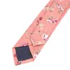 Cravate hommes à la mode coton fleur cravates classique coloré Floral belle cravates hommes maigre mariage fête cadeau Tie354o