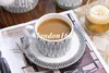 Ceramic Dinnerware Sets Porcelain Bowl Dish Soup bowl Bone china western tableware sets black line coffee sets Gift