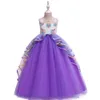 Vendita al dettaglio abiti per bambina unicorno soffice fiore ricamato lungo abito da principessa abiti da ballo formali per bambini costume da festa cosplay 9475467