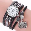 Mulheres relógios Vintage Strass Crystal Pulseira Pulseira Analógico Relógio de Pulso de Quartzo Reloj Mujer Chegada Freeshipping